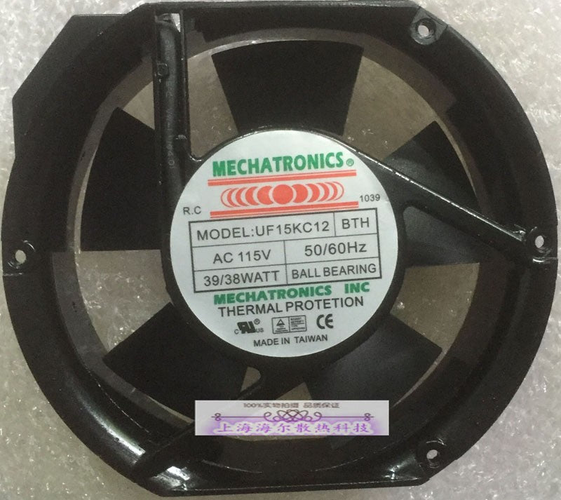 MECHATRONIC UF15KC12 120V 30W Cooling Fan MECHATRONIC UF15KC12 120V 30W Cooling Fan